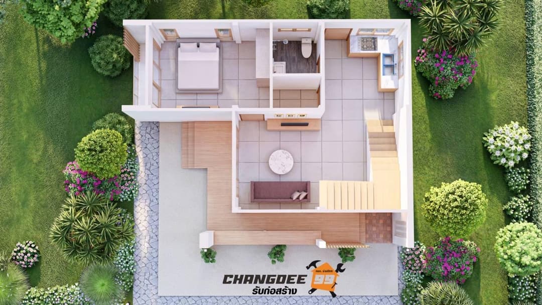 บ้าน 2 ชั้น สไตล์โมเดิร์นคลาสสิค